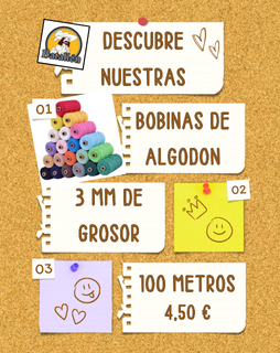 Bobinas de Macrame de 3mm Batallon